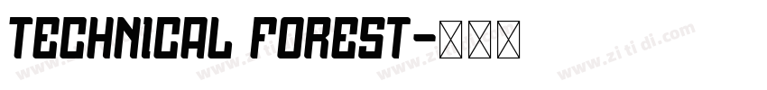 Technical Forest字体转换